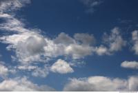 Photo Texture of Blue Clouded Clouds